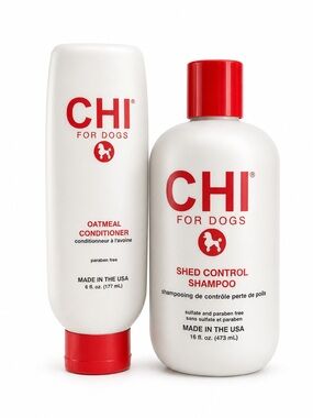 Shed Control Shampoo & Oatmeal Conditioner Bundle | Pet Grooming Set| NEW CHI